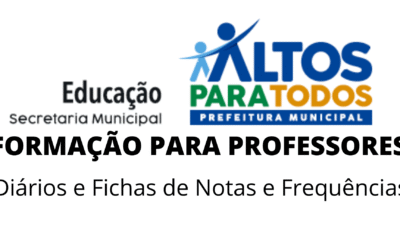 Formação do Diários de aulas e Fichas de Notas e frequências